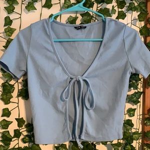 light blue tie top